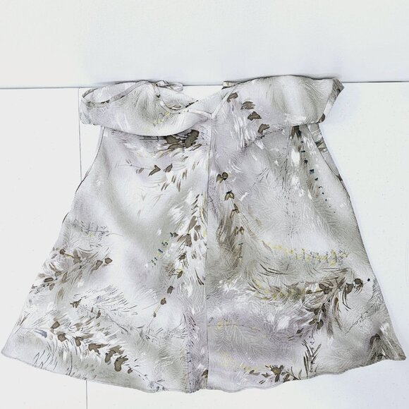 Vtg Y2K Victoria Secret Babydoll Silk Slip Dress M Gray Grassland Coquette Fairy - Picture 16 of 16